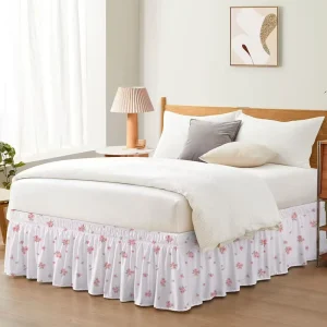 High Quality Solid Bed SkirtsThread Count Europe Style Eco Friendly OEM Bedding