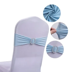 High Quality Spandex Chair Sashes for Party Wedding Decorative Banquet Decor Stretch Knot