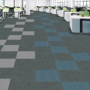 High Quality Square Cut Carpet Tiles50*50 Flooring Carpet Bitumen Backing Non slip Fire resistant Carpet Rug Tiles for Office