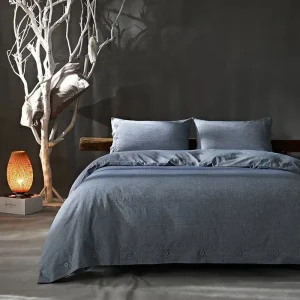 High Quality Stone Washed 100% Linen Pure Natural Linen Bedding Set Oeko tex Certificate 170gsm