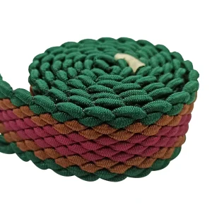 High Quality Stretch Braided Straps Custom Colorful Fashion Heavy Duty Woven Elastic Webbing for Apparel Accessories