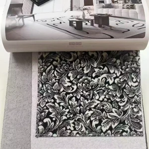 High Quality Subtle Jacquard Pattern High Light Blocking Soundproof Chenille Curtain Fabric for Home Textile