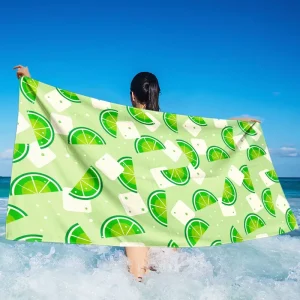 High Quality Summer Sand Free Recycled Light Weight Quick Drying Highly Absorbent Camping Beach Towel Personalized Custom
