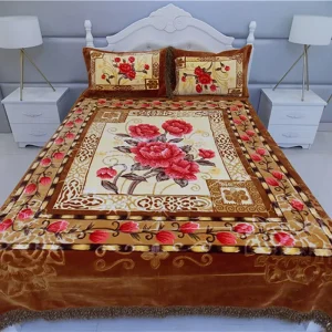 High Quality Super Soft Bedding Set with Raschel Blanket and Net
