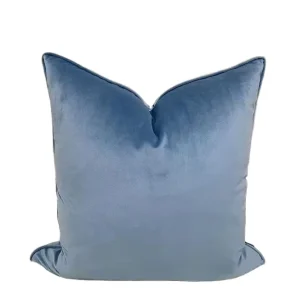 High Quality Super Soft Blue Pillow Decorative Square Throw Pillow Cover and Acceptance of Customization