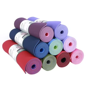 High Quality TPE Yoga Mat Eco Friendly 6mm/8mm Thickness Durable Non Slip Folding for Home Exercise & Body Building