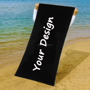 High Quality Towel Summer Luxury Extra Large Velour Custom logo Print 100% Cotton Beach Towel