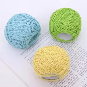High Quality Various Colors Lace Yarn 100% Cotton Thread Crochet DIY Hand Knitting Yarns