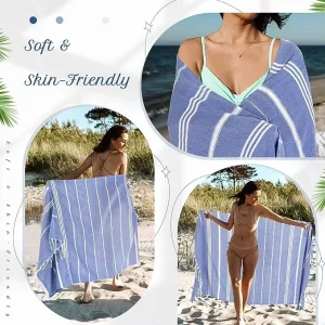 High Quality Warm Style 100% Cotton Soft Touch Long Lasting Floral Printed Quick-Dry Zipper Pocket Beach Towel