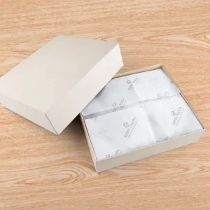 High Quality Waterproof Cotton Pulp Recyclable Tissue Paper Custom Printed Logo for Candle Gift Packaging Wrapping