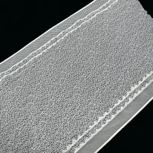 High Quality Wavy Lace Trim White Scalloped Lace Wide Width Fabric for Bralette and Panty Sewing