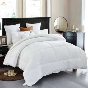 High Quality White Hotel Goose Down Duvet Bed Quilt Core Set 100% Cotton Eco Friendly Breathable Classic All Season