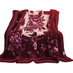 High Quality Winter Thick Warm Fluffy Blanket Adult Home Soft Raschel 100% Polyester Super Soft Cozy Raschel Mink Blanket