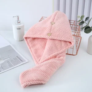 High Quality Woven Cotton Microfiber Quick Dry Eco Friendly Hair Drying Towel for Curly Hair