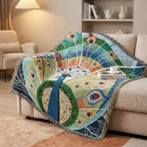 High Quality Woven Jacquard Tapestry Sofa Throw Blanket Exquisite Home Decor Bedding Eco Friendly
