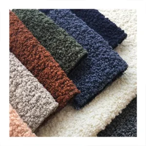 High Quality Woven Yarn Dyed Breathable Heavyweight Boucle Teddy Fabric Home Textile Upholstery