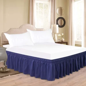 High Quality in Stock King Size Adjustable Elastic Ruffled Bed Skirt
