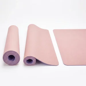 High Rebound Silent TPE Workout Mat Custom Size Lightweight Portable Fitness Exercise Mat