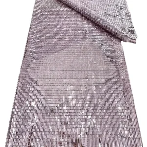 High Shine Knitted Fabric Full Sequin for Wedding Dresses Stage Evening Dresses Fashion Accessories