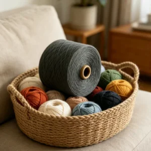 High Strength 7# Grey 32S Polyester Spun Yarn