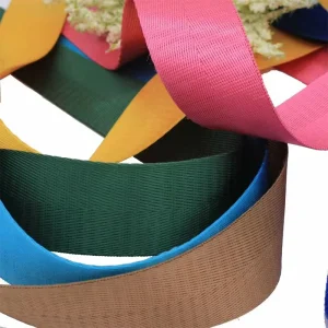 High Strength Eco Friendly Customizable Safety Webbing Strap with Jacquard Logo Printed Polyester for Bags