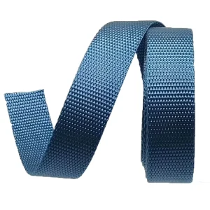High Strength Striped Twill Elastic Nylon Webbing Strap 25mm Wide Flat Belt Bag Handles Backpack Straps Craft Bead Weaving DIY