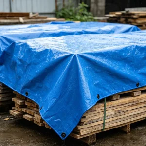 High Strength Waterproof Canvas Tarpaulin HDPE Coated PE Tarpaulin Knitted Plain Water Resistant Tarps for Umbrella Wedding Tent