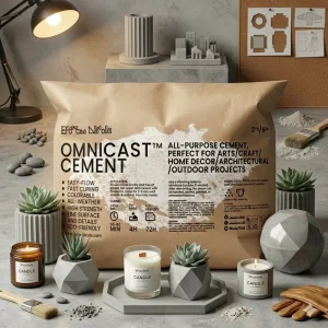 High Strength Wax Concrete Casting Powder FastFine Detail Cement Mix for Candle Containers Trays Planters Made in China