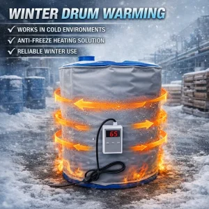 High Temperature Fire Proof Flexible 120v 220v 200L 55 Gallon Custom Industrial Tank Heater Drum Jacket CE Certified