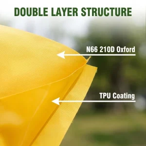 High Tenacity 210D 100% Nylon Oxford Fabric TPU Laminated for Inflatable Backpack Raft Abrasion Resistant Hydrolysis Resistant