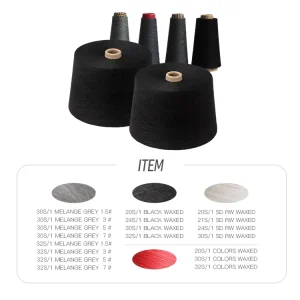 High Tenacity Core Spun Yarn 30S 1 100% Spun Polyester Melange Grey 1.5# Customizable Shuyuan Textile Yarn