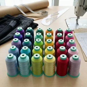 High Tenacity Dyed Continuous Filament Nylon Sewing Thread 150D 2 2200 Meters Per Spool Ready In Stock