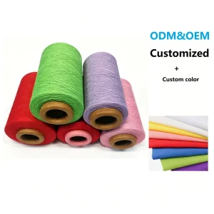 High Tenacity Ne 16s Carded Regenerated Recycled Eco friendly Cotton Blended Yarn Melange TC CVC for Knitting & Weaving Hammock