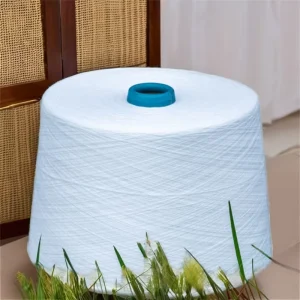 High Tenacity Raw White TC 80% Polyester 20%Cotton Blended Thread High Quality Fabrics Yarn for Knitting Underwear