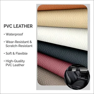 High Tensile Strength PVC Artificial Leather Waterproof for Truck Seat Agricultural Vehicle Heavy Equipment Interior