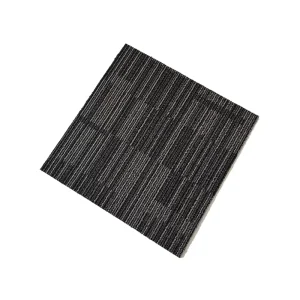 High Traffic Gray PP Carpet Removable Hotel Room PVC Carpet Fire Resistant Commercial Office Floor Carpet Tiles 50*50cm