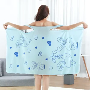 High Water Absorption Microfiber 80 135cm Soft Bath Towel Set Colorful Antimicrobial Quick Dry Eco Friendly Home Use