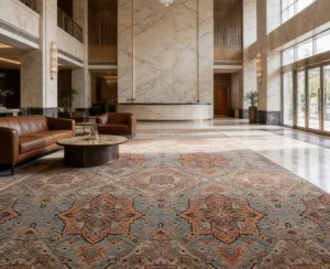 High definition Machine Made PP Custom Printed Hotel Carpet High End Quality Wall to Wall Room