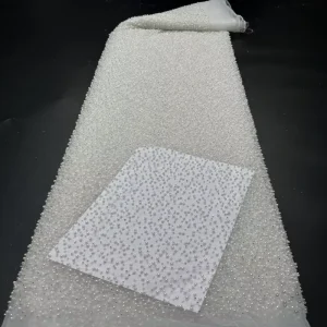 High-density Mesh Double Bead Embroidery Women’s Skirts Shirts Dresses Shoes Bags Hats Bead Embroidery Fabric