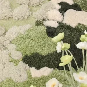High end Bespoke New Zealand Wool Carpet with Real Silk Highlights for Presidential Suite