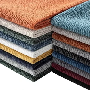 High end Best selling Waterproof 100% Polyester Abrasion resistant Chenille Petal Sofa Fabric Plush Feel Solid Color Fabric