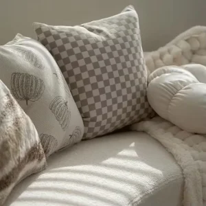 High-end Fashion Hotel-style 100% Polyester Throw Pillows Ergonomic Washable Sofa Cushions for Offices Homes and Outdoors