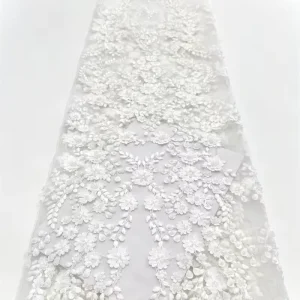 High end Lace Fabric Handmade DIY Laser Decal Wedding Dress Celebrity Dinner Dress Fabric