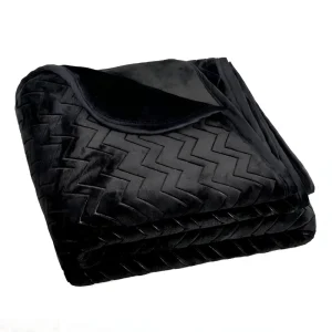 High end Winter Thick Double Sided Minky Throw Blanket Laser Embossed Ultra Soft Silky Fabric Warm Customizable Exquisite