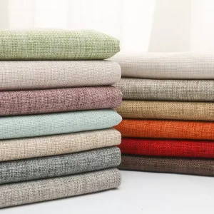 High end Yarn Dyed Solid color 100% Polyester Woven Fabric Waterproof Digital Printing Pillow Sofa Fabric 600GSM Medium Weight