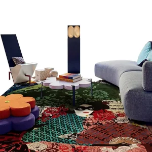 High grade Machine woven Nylon Printed Carpet Custom Wash free Waterproof Antimicrobial Thickened Stain resistant Living Area