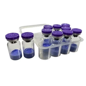 High-quality Blue Powder Copper Tripeptide-1 Acetate 99% Cosmetic Raw Material GHK-CU Acetate for Cosmetics Beauty