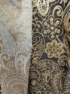 High quality Complex Pattern Embossed High precision Curtain Fabric Suitable for Home Decoration or Commercial Use