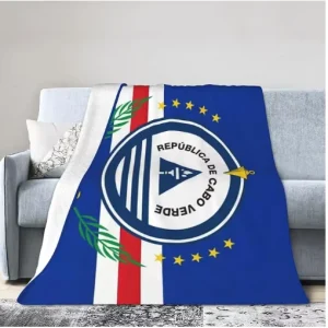 High quality Factory Flag of Cape Verde Fashion Flannel Sofa Blanket Household Siesta Blanket for All Seasons