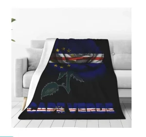 High quality Factory Flag of Cape Verde Fashion Flannel Sofa Blanket Household Siesta Blanket for All Seasons
